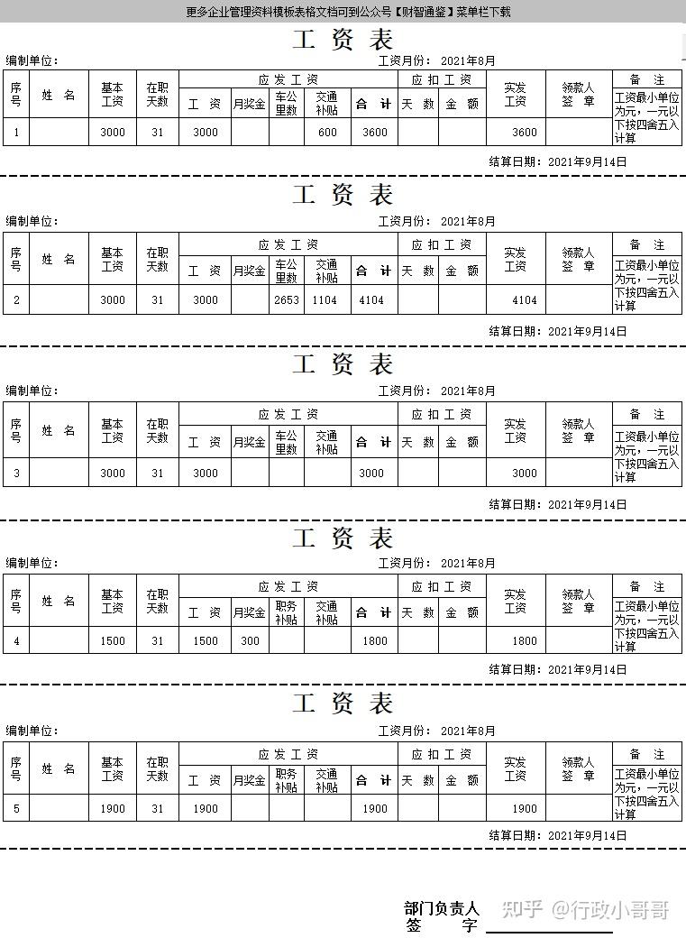 洞悉薪资构成与变动趋势，最新工资条解析